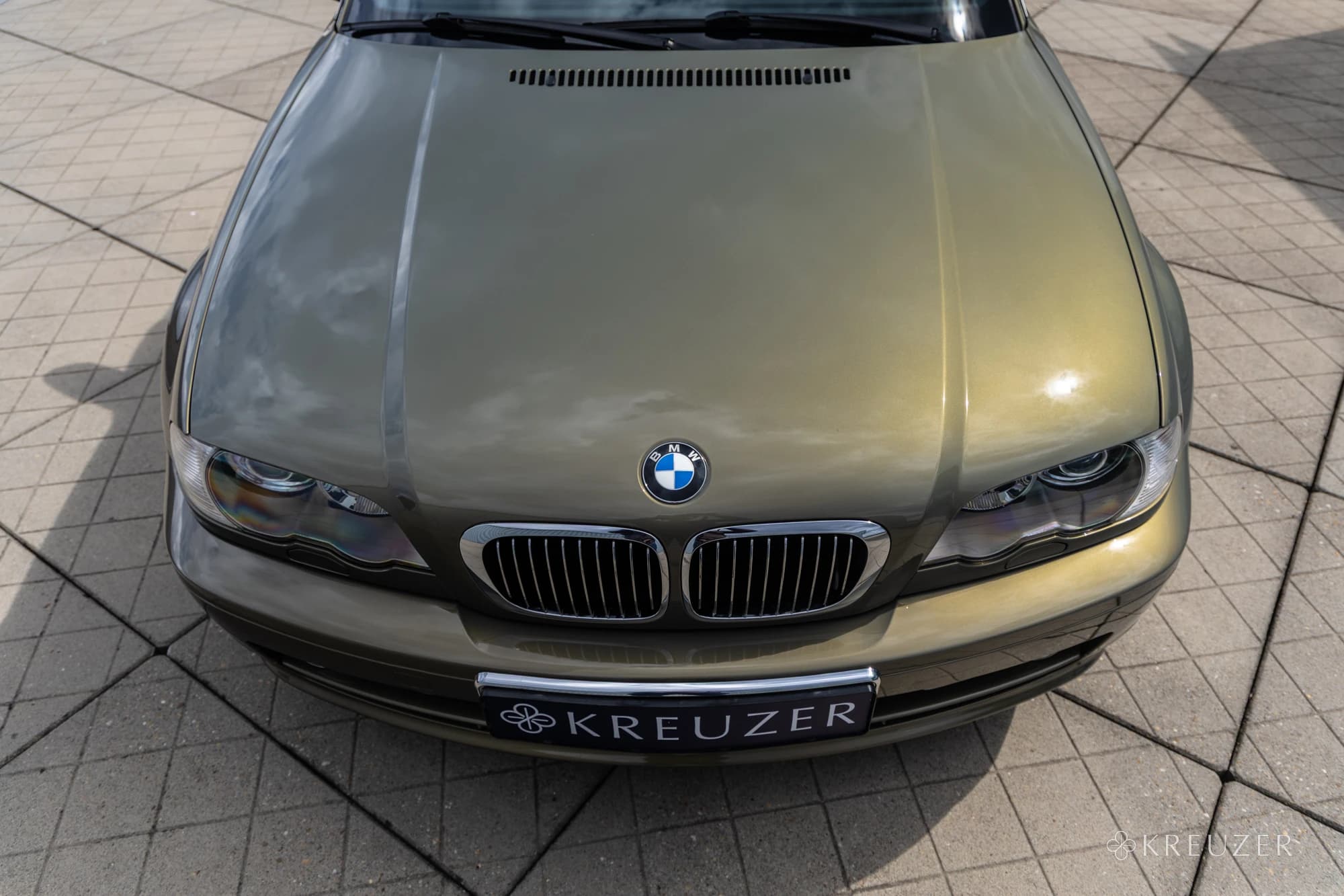 BMW E46 330Ci Cabrio Messing Individual Metallic Dark Olive Nappa Muschelahorn Olive Maple Green Birche E46 Chromline Chrome Line
